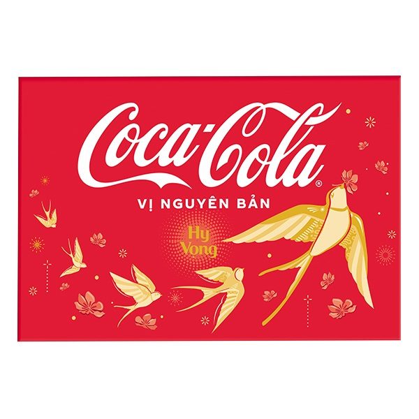 (Mẫu Tết) Nước Ngọt Coca Cola Sleek Lon Thùng 24 Lon 320Ml 