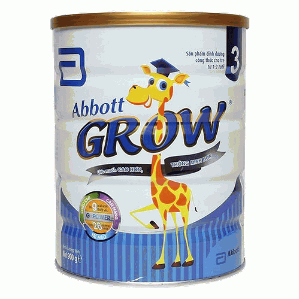 Sữa Bột Dinh Dưỡng Abbott Grow 3 Hộp 900G
