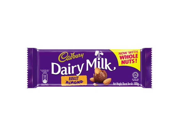 Socola Sữa Cadbury Dairy Milk Hạnh Nhân Thanh 100G