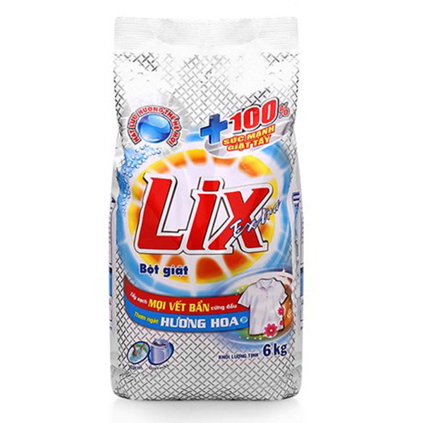 Bột Giặt Lix Extra Hương Hoa 5.5Kg