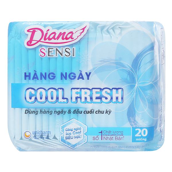 Băng Vệ Sinh Hằng Ngày Diana Sensi Cool Fresh 20 Miếng