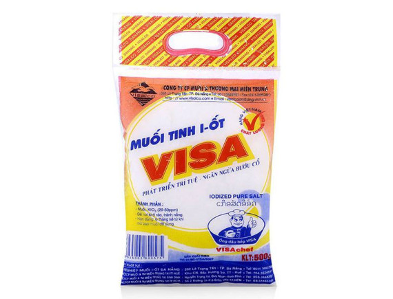 Muối Tinh I-ốt Visa Visalco Gói 500G