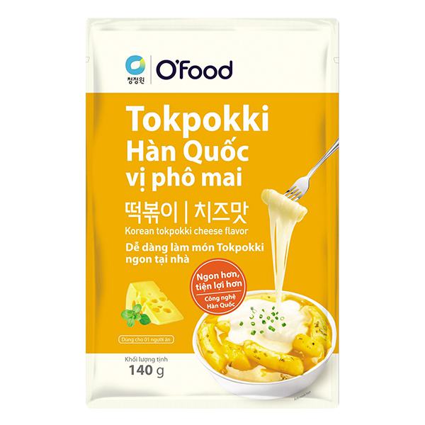 Bánh Gạo Tokpokki O'Food Vị Phô Mai Gói 140G