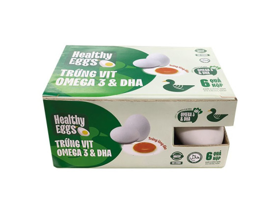 Hộp 6 Trứng Vịt Vfood Omega 3 - DHA