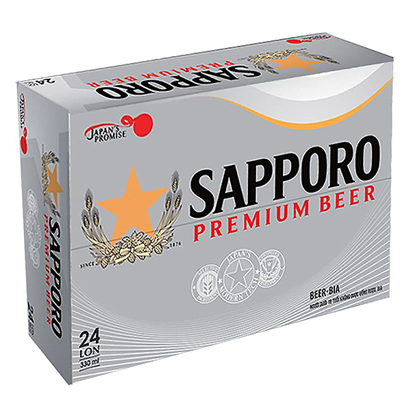 Bia Sapporo Thùng 24 Lon 330Ml