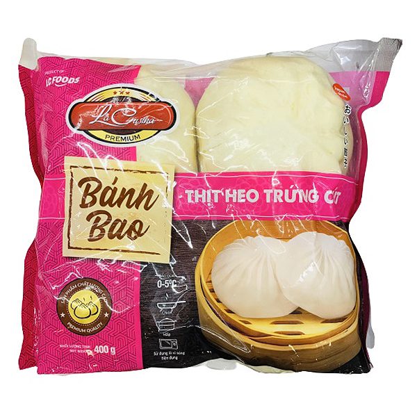 Bánh Bao La Cusina Thịt Heo Trứng Cút Gói 400G