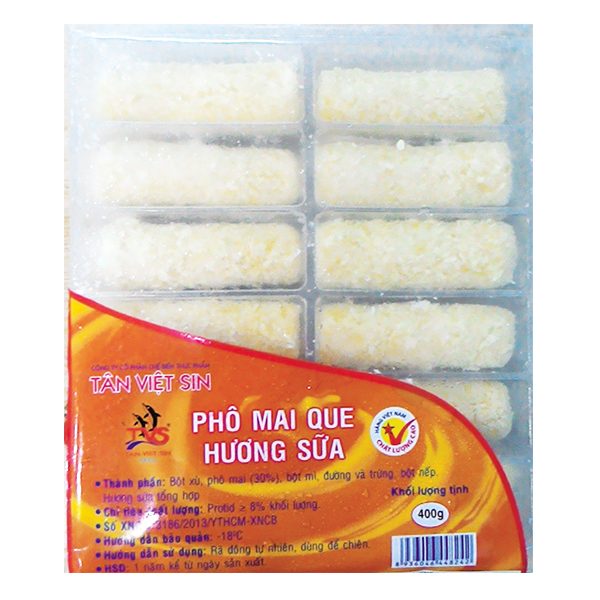Phô Mai Que Tân Việt Sin Hương Sữa Gói 400G