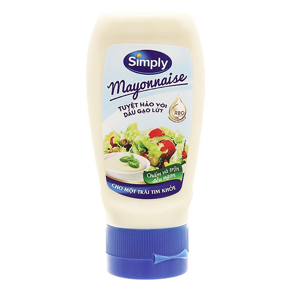 Sốt Mayonnaise Simply Truyền Thống Chai 230G
