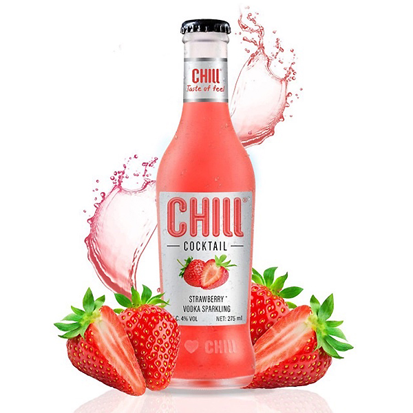 Nước Trái Cây Lên Men Chill Cocktail Strawberry Chai 275Ml