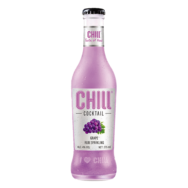 Nước Trái Cây Lên Men Chill Cocktail Rum & Grape Chai 275Ml